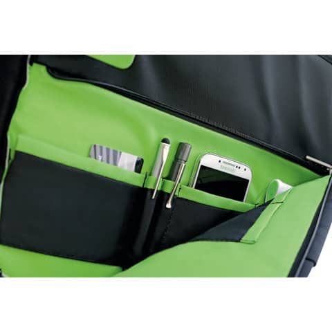 Borsa per computer Leitz Smart Traveller 15,6'' in poliestere 2 scomparti nero - 60160095